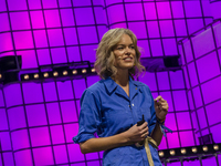 Katherine Maher during day 2 of the Web Summit 2019 in Lisbon, Portugal on November 5, 2019. (