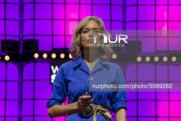 Katherine Maher during day 2 of the Web Summit 2019 in Lisbon, Portugal on November 5, 2019. 