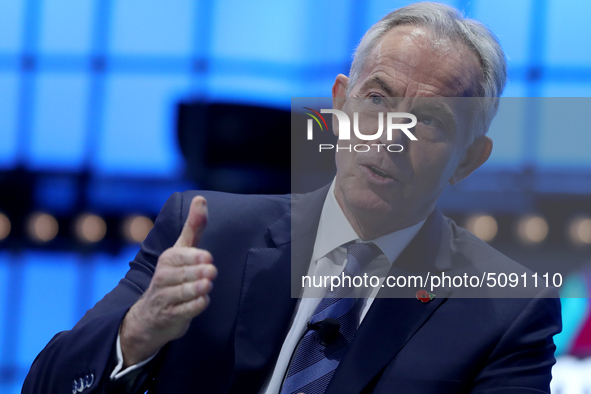Former Prime Minister of Great Britain and Northern Ireland and Executive Chairman of the Institute for Global Change Tony Blair speaks duri...