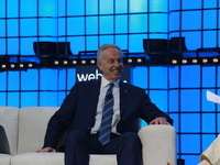Tony Blair speaks during day 3 of the Web Summit 2019 in Lisbon, Portugal on November 6, 2019 (