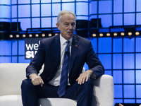 Tony Blair  speaks during day 3 of the Web Summit 2019 in Lisbon, Portugal on November 6, 2019 (