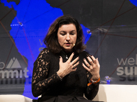 Dorothee Bar (Federal Government of Germany) speaks during day three of the Web Summit 2019 in Lisbon, Portugal on November 6, 2019. (