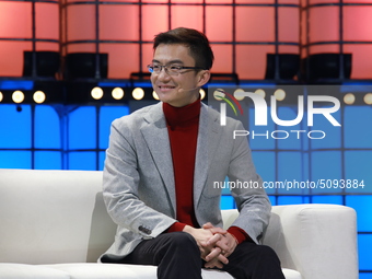Xiaodi Hou (TuSimple) speak during day three of the Web Summit 2019 in Lisbon, Portugal on November 6, 2019 (