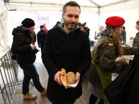 Gdansk, Poland 4th, April 2015 Annual Easter meal for lonely, poor, homeless and living in poverty people oragnized by restaurators and City...