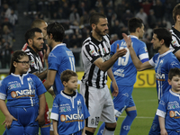 The start of Serie A match between Juventus FC and Empoli at Juventus Stafium  on April 4, 2015 in Turin, Italy. 
(