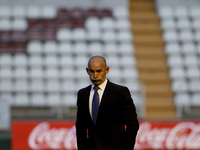 SPAIN, Madrid:Rayo Vallecano Spanish coach Paco Jemez during the Spanish League 2014/15 match between Rayo Vallecano and Real Madrid, at Val...