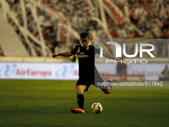 SPAIN, Madrid:Real Madrid´s Colombian midfielder James Rodriguez during the Spanish League 2014/15 match between Rayo Vallecano and Real Mad...