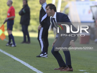 Porto's Spanish head coach Julen Lopetegui during the Premier League 2014/15 match between Rio Ave FC and FC Porto at Rio Ave Stadium in Vil...