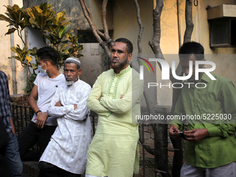 Relatives seen waiting for the dead bodies outside the Morgue of Dhaka Medical College Hospital in Dhaka , Bangladesh on 12 December 2019 ....