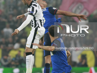 Head shot of Alvaro Morata during the Champions Luague match between Juventus FC and AS Monaco at the Juventus Stafium of Turin  on april 14...