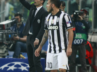 Massimiliano Allegri during the Champions Luague match between Juventus FC and AS Monaco at the Juventus Stafium of Turin  on april 14, 2015...