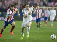 Gareth Bale of Real Madrid during the UEFA Champions League Quarter Final First Leg match between Club Atletico de Madrid and Real Madrid CF...