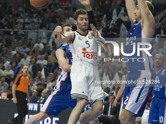 Rudy Fernandez  Player of Real Madrid's  during the Turkish Airlines Euroleague playoff basketball match Real Madrid vs Anadolu Efes Istanbu...