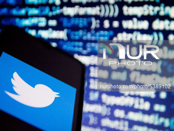 In this photo illustration a Twitter App logo is displayed on a smartphone on 1st February 2020 in Athens, Greece.  (