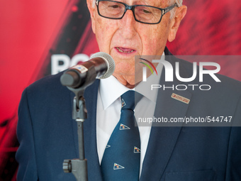 Enrique Corominas, President of Real Club Nautico de Barcelona talks during the presentation of the ORC World Championship to the media in B...