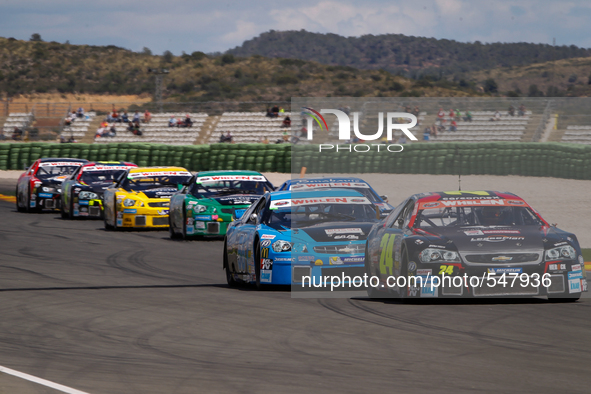 Cheste, Valencia, Spain. April 26, 2015.  Race cars   in the Nascar Whelen euroseries  held at  Ricardo Tormo Circuit. ( Photo by Jose Migue...