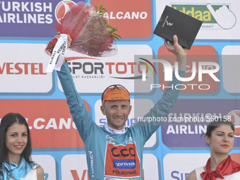 Italian Davide Rebellin from CCC Sprandi Polkowice team wins the Kemer-Elmali third stage of the 51st Presidential Cycling Tour of Turkey. K...