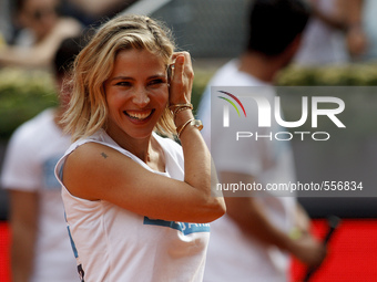 Spain, Madrid :Spanish actress Elsa Pataky and  during the Madrid Masters Series Tournament charity day, on May 1, 2015 in Madrid . (