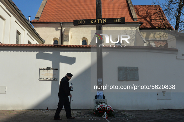 A man arrives with a candle at the Cross of Katyn, on the day of the 10th anniversary of Smolensk crash disaster.
In the early hours of the...