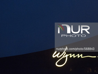 The logo of the Wynn Casino and Resort is seen in Macao, China , May 2 2015. (