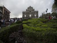 The Ruin of St. Paul cathedral is seen in Macao, China, May 2 2015. (