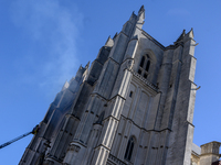 A fire broke out at the Saint-Pierre and Saint-Paul cathedral in Nantes, France, on July 18, 2020. Significant resources have been deployed...