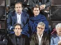 American Actor Ben Stiller attend the match Rafael Nadal vs Stan Wawrinka during the ATP Tennis Open on May 15, 2015 in Rome
(