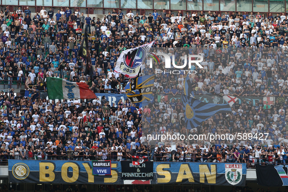 Inter Supporters during the Serie A football match n.36 INTER - JUVENTUS on 16/05/15 at the Stadio Meazza in Milan, Italy. Copyright 2015  M...
