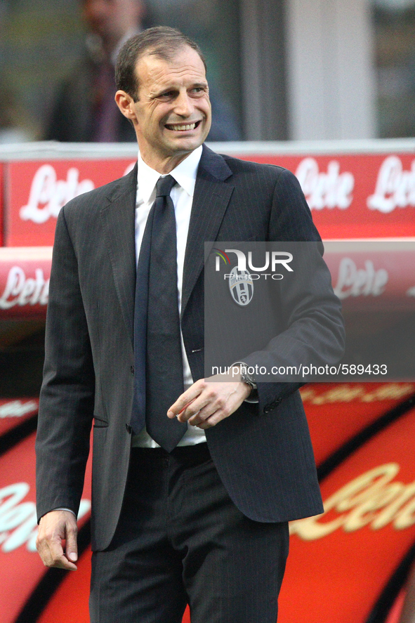 Juventus coach Massimiliano Allegri during the Serie A football match n.36 INTER - JUVENTUS on 16/05/15 at the Stadio Meazza in Milan, Italy...