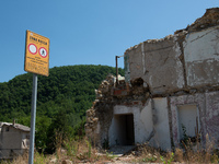 View of buildings which collapsed with the powerful earthquake in Piedilama, in the municipality of Arquata del Tronto, Italy, on July 31 20...