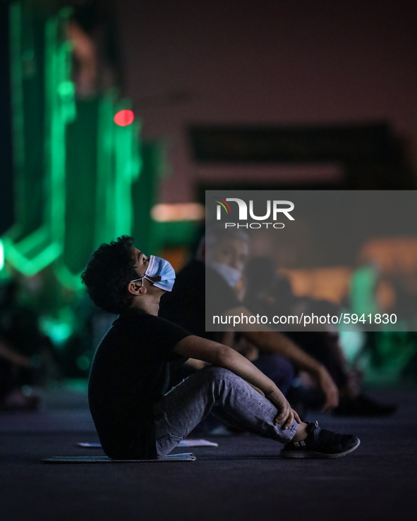 Muslim attend ritual as Shiite Muslims commemorate Ashura during the Islamic month of Muharram in Bahrain on August 23, 2020. Reviving the A...