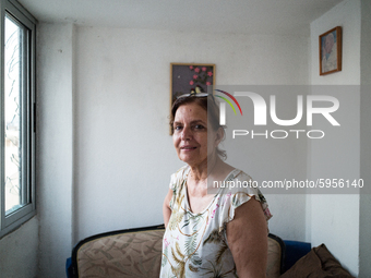 A Lebanese woman called Jacqueline in her house in  Geitaoui, one of the closest neighborhoods to the port of Beirut, Lebanon, on August 30,...