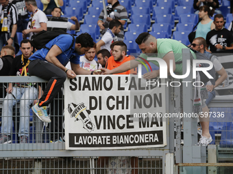 The public before the final of TIM Cup match between SS Lazio vs Juventus FC at the Olympic Stafium of Rome  on may 20, 2015 in Rome, Italy....