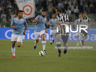 Antonio Candreva during the final of TIM Cup match between SS Lazio vs Juventus FC at the Olympic Stafium of Rome  on may 20, 2015 in Rome,...