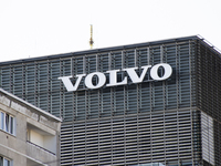 Swedish car maker Volvo Cars logo is seen on September 12, 2020 in Warsaw, Poland. on September 12, 2020 in Warsaw, Poland. (