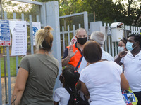 Reopening of schools after the forced closure due to the Coronavirus emergency in Italy, Milan, Italy, on September 14, 2020 (