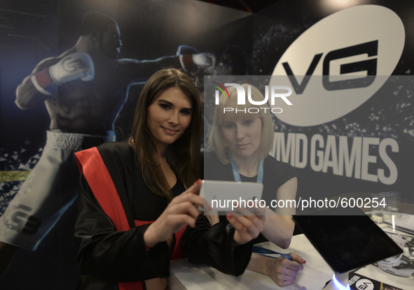 Vivid Games stand, the biggest producer of mobile games in Poland, present at Digital Dragons 2015, one of the biggest game industry events...