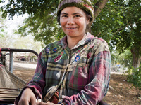 Potrait of a Khmer woman in Battambang, Cambodia, in April 2016. (