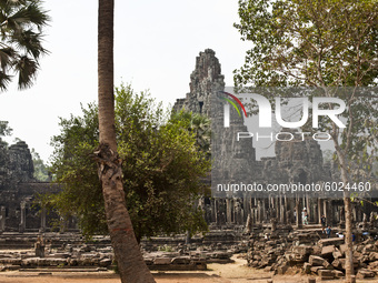 Angkor Wat temples in Siem Reap, Cambodia in April 2016. (