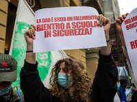 Students strike against the way the Italian government managed, with delays and failures, the restart of the school year 2020/2021, followin...
