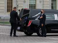 The casket of the late Supreme Court Associate Justice Ruth Bader Ginsburg is carried following ceremonies honoring Ginsburg at the U.S. Cap...