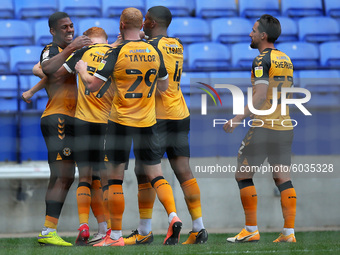  Newports Tristan Abrahams celebrates scoring to make it 2-0 during the Sky Bet League 2 match between Bolton Wanderers and Newport County a...