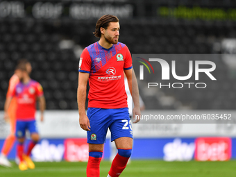  
Ben Brereton of Blackburn Rovers during the Sky Bet Championship match between Derby County and Blackburn Rovers at the Pride Park, Derby...
