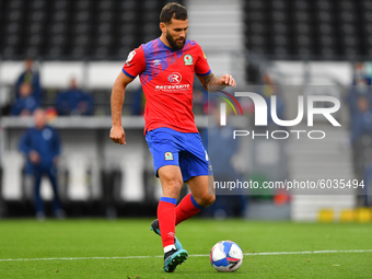  
Bradley Johnson of Blackburn Rovers during the Sky Bet Championship match between Derby County and Blackburn Rovers at the Pride Park, De...