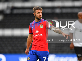 
Adam Armstrong of Blackburn Rovers during the Sky Bet Championship match between Derby County and Blackburn Rovers at the Pride Park, Der...