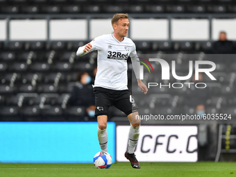 
Mike te Wierik of Derby County during the Sky Bet Championship match between Derby County and Blackburn Rovers at the Pride Park, DerbyDe...