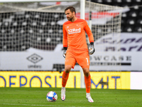  
David Marshall of Derby County during the Sky Bet Championship match between Derby County and Blackburn Rovers at the Pride Park, DerbyDe...