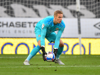  
Thomas Kaminski of Blackburn Rovers during the Sky Bet Championship match between Derby County and Blackburn Rovers at the Pride Park, De...