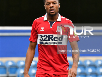 Chuba Akpom in action during the Sky Bet Championship match between Queens Park Rangers and Middlesbrough at The Kiyan Prince Foundation Sta...
