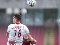 Kyle Lafferty of SC Reggina jumps for the ball during the Serie B match between US Salernitana 1919 and Reggina at Stadio Arechi, Roma, Ital...